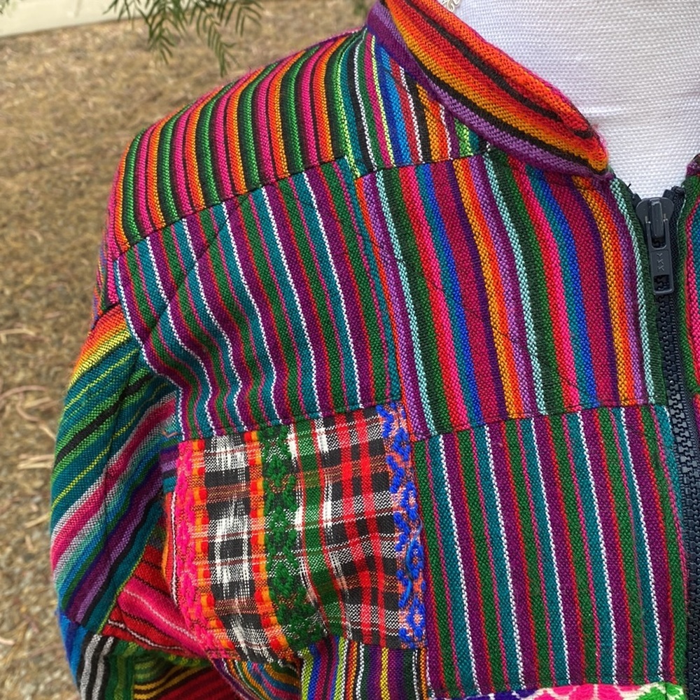 V2k Borden Traders Patchwork Bomber - image 2